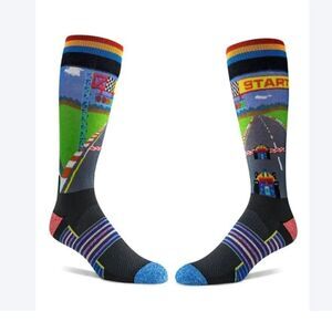 THINK GEEK Pole Positon Crew Socks-New!